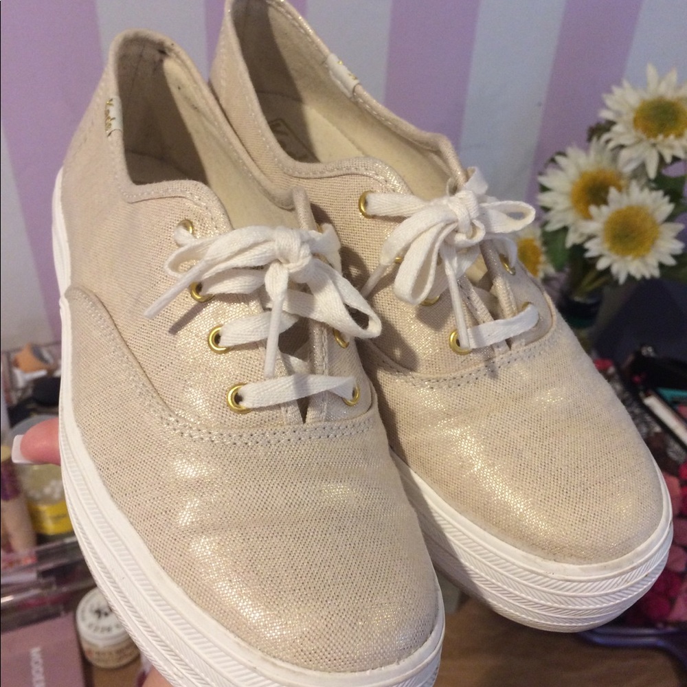 Metallic Gold Triple Decker KEDS